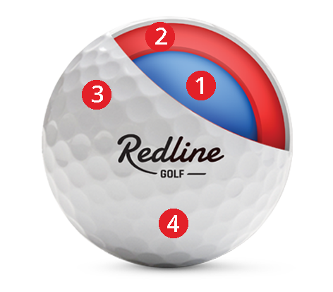 doorsnede 59 Tour | betaalbare urethane golfbal