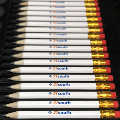Golf Bleistiften bedrucken mit Logo oder Text