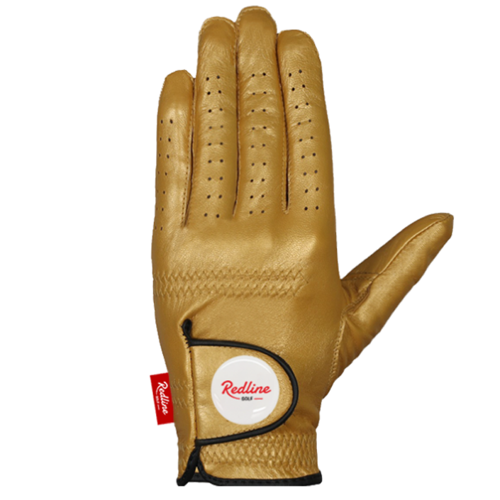 goldener Golfhandschuh