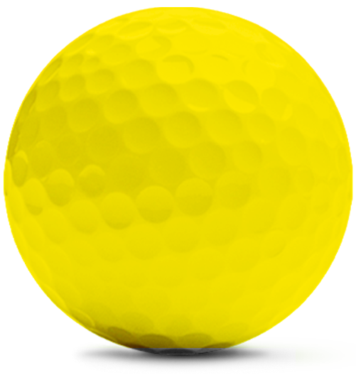 gelbe Golfball